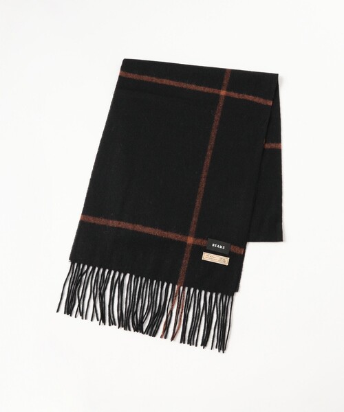 BEAMS(ビームス)の「ウィンドウペンチェック アルパカ マフラー(マフラー・メンズ・サックスブルー/ブラック・ONE SIZE)」の3枚目の写真