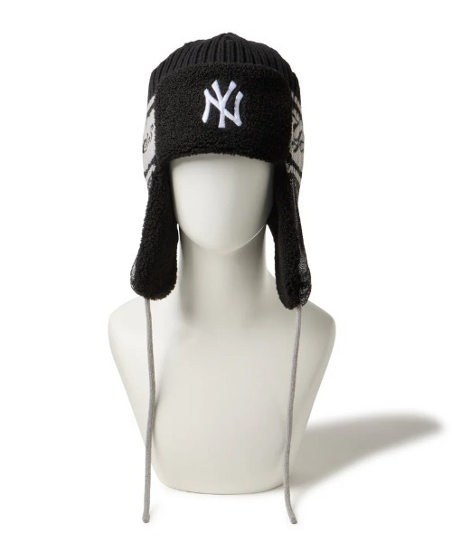 NEW ERA（ニューエラ）の「NEW ERA/ニューエラ ニットキャップ MLB/NEWERA ニット トラッパー 14669983/14669984/14669985/14669986（ニットキャップ/ビーニー・メンズ・ベージュ/ブラック系その他/ブラック系その他2/ライトブルー・FREE）」の8枚目の写真