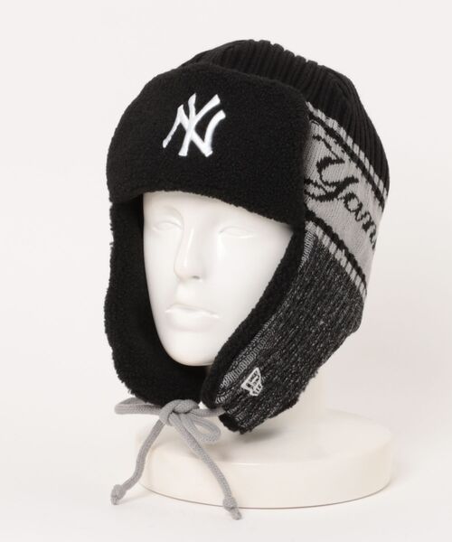 NEW ERA（ニューエラ）の「NEW ERA/ニューエラ ニットキャップ MLB/NEWERA ニット トラッパー 14669983/14669984/14669985/14669986（ニットキャップ/ビーニー・メンズ・ベージュ/ブラック系その他/ブラック系その他2/ライトブルー・FREE）」の10枚目の写真