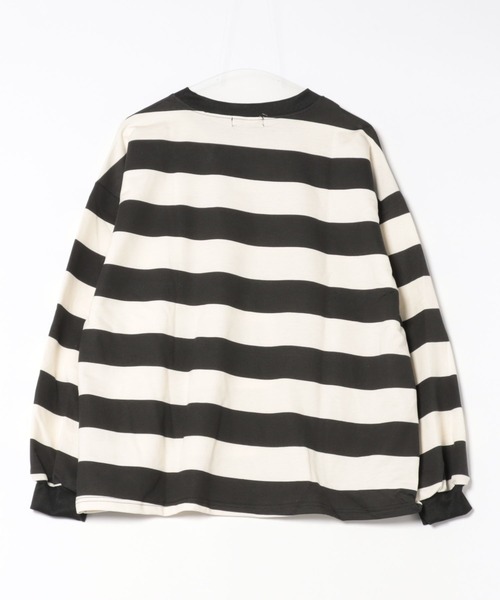WEGO(ウィゴー)の「WEGO/バイカラーボーダーオーバーサイズロンT/トップス(Tシャツ/カットソー・レディース・その他3/その他2/その他1・LARGE/MEDIUM)」の19枚目の写真