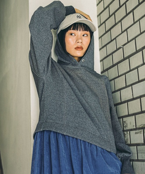 niko and...（ニコアンド）の「【MODE NORM CORE】フーディドッキングワンピース（ワンピース・レディース・グレー/ブラック/チャコール・LARGE/MEDIUM）」の3枚目の写真