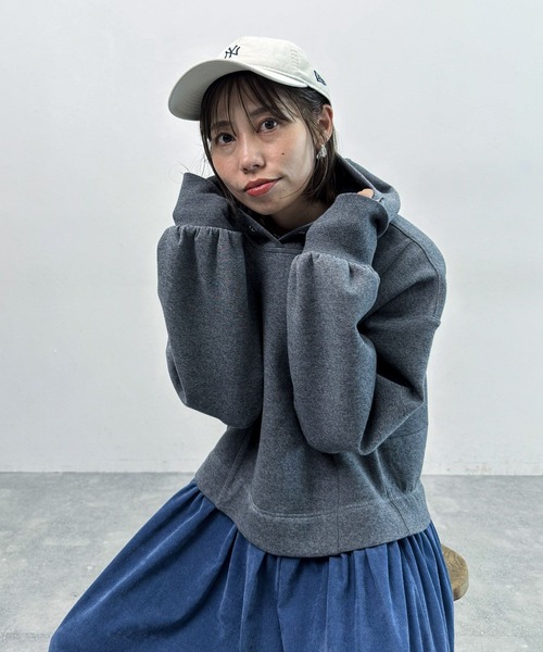 niko and...（ニコアンド）の「【MODE NORM CORE】フーディドッキングワンピース（ワンピース・レディース・グレー/ブラック/チャコール・LARGE/MEDIUM）」の18枚目の写真