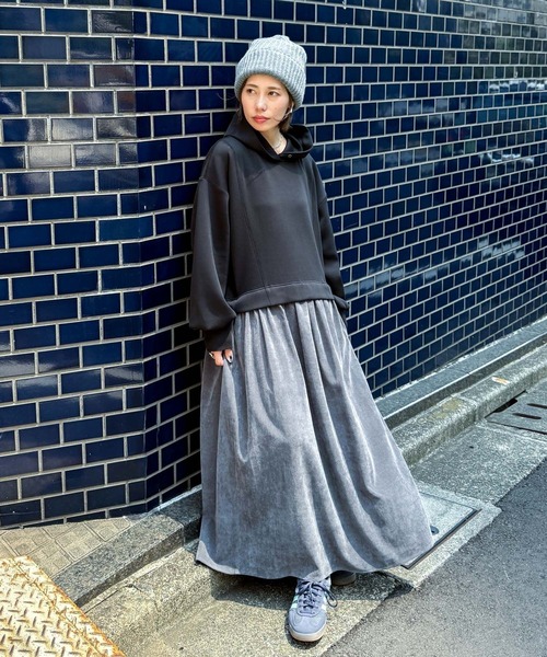 セール】【MODE NORM CORE】フーディドッキングワンピース（ワンピース