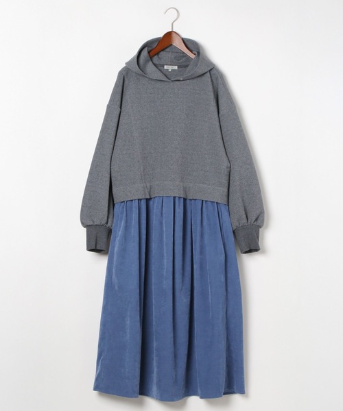 セール】【MODE NORM CORE】フーディドッキングワンピース（ワンピース
