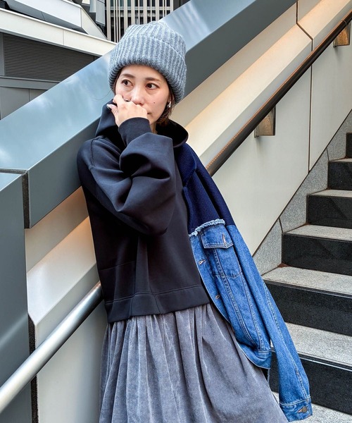 セール】【MODE NORM CORE】フーディドッキングワンピース（ワンピース