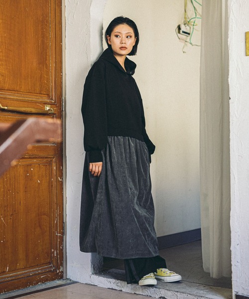 セール】【MODE NORM CORE】フーディドッキングワンピース（ワンピース