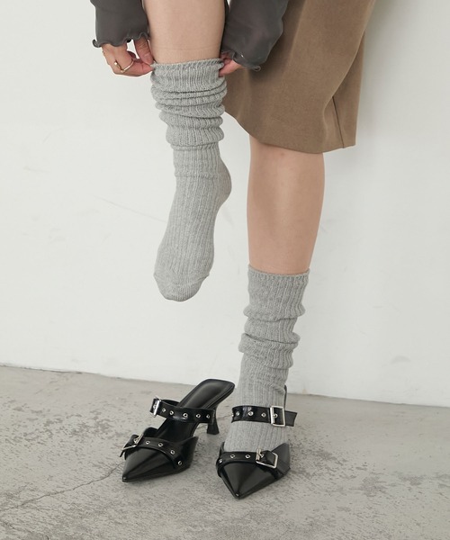 forksy.】くしゅくしゅハイソックス forksy.│MONO-MART [モノマート