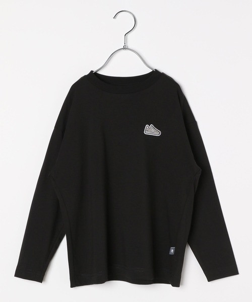 JULIUS パッチロングスリーブTシャツ カットソー ブラック637CPM25 シューパッチロングスリーブTシャツ｜ニューバランスの