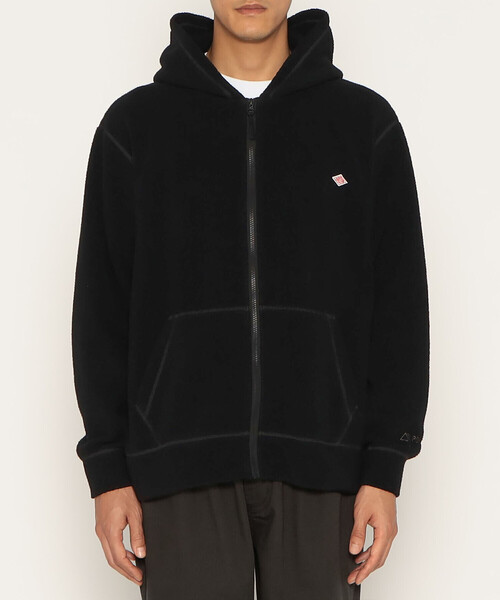 DANTON（ダントン）の「MEN'S POLARTEC THERMAL PRO ZIP HOODIE（パーカー・メンズ・ベージュ/ブラック・42/44/40/38）」の2枚目の写真