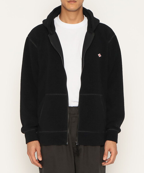 DANTON（ダントン）の「MEN'S POLARTEC THERMAL PRO ZIP HOODIE（パーカー・メンズ・ベージュ/ブラック・42/44/40/38）」の4枚目の写真