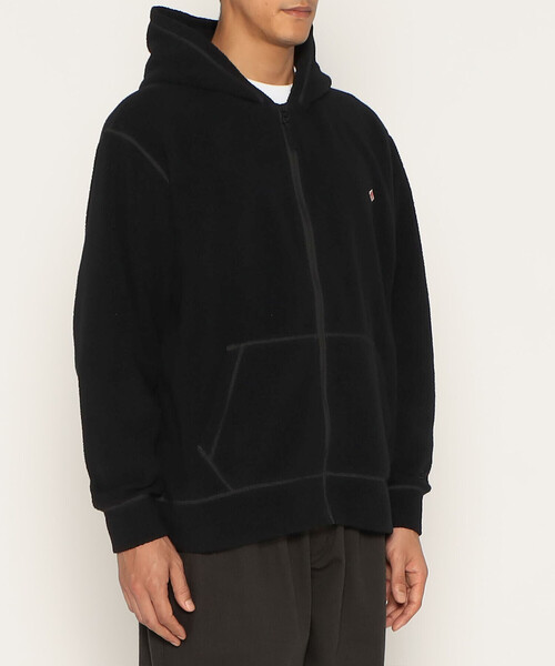 DANTON（ダントン）の「MEN'S POLARTEC THERMAL PRO ZIP HOODIE（パーカー・メンズ・ベージュ/ブラック・42/44/40/38）」の5枚目の写真