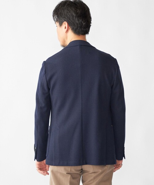 セール】SHIPS: LANIFICIO ROMA ネイビー ソリッド ジャケット