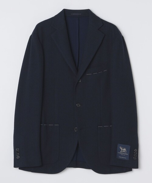 セール】SHIPS: LANIFICIO ROMA ネイビー ソリッド ジャケット