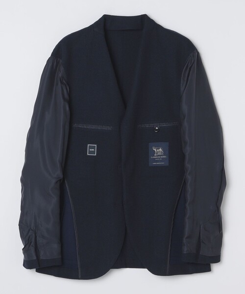 セール】SHIPS: LANIFICIO ROMA ネイビー ソリッド ジャケット