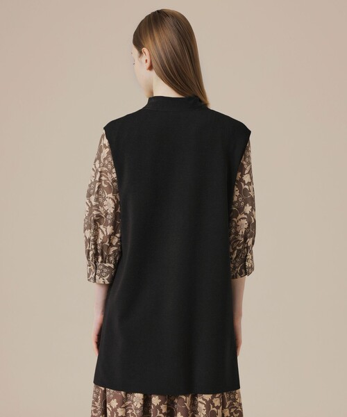 MACKINTOSH LONDON（マッキントッシュ ロンドン）の「クリアニットジレ（ベスト・レディース・ブラック/パープル系その他4/ベージュ・38）」の5枚目の写真