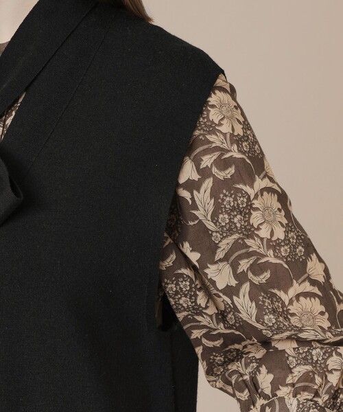 MACKINTOSH LONDON（マッキントッシュ ロンドン）の「クリアニットジレ（ベスト・レディース・ブラック/パープル系その他4/ベージュ・38）」の4枚目の写真