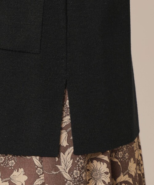 MACKINTOSH LONDON（マッキントッシュ ロンドン）の「クリアニットジレ（ベスト・レディース・ブラック/パープル系その他4/ベージュ・38）」の12枚目の写真