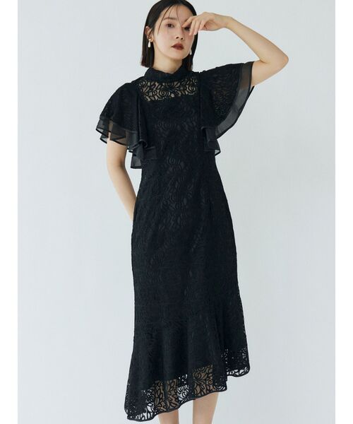 LAGUNAMOON（ラグナムーン）の「LADYレースマーメイドドレス 結婚式 お呼ばれ（ドレス・レディース・ブラック/ライトブルー・SMALL/MEDIUM）」の3枚目の写真