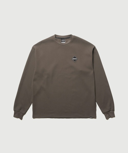 FCRB TECH WAFFLE LOUNGE TOP L BLACK 最安値 TECH WAFFLE LOUNGE TOP（Tシャツ/カットソー）｜F.C.Real