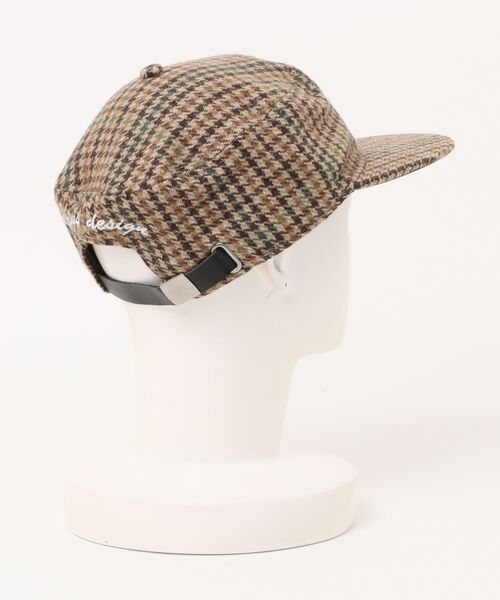 SPINNS(スピンズ)の「ピルボックスワークキャップ/ワンポイント刺繍/チェック柄・レオパード柄/ユニセックス(キャップ・メンズ・その他/レオパード・ONESIZE)」の3枚目の写真