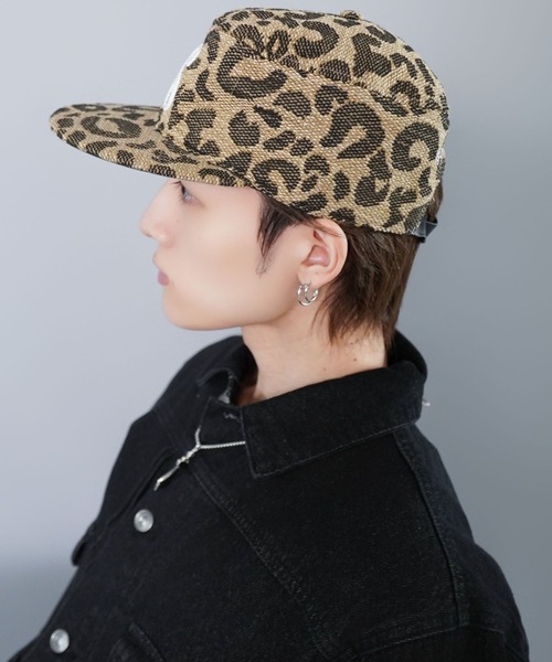 SPINNS(スピンズ)の「ピルボックスワークキャップ/ワンポイント刺繍/チェック柄・レオパード柄/ユニセックス(キャップ・メンズ・その他/レオパード・ONESIZE)」の19枚目の写真