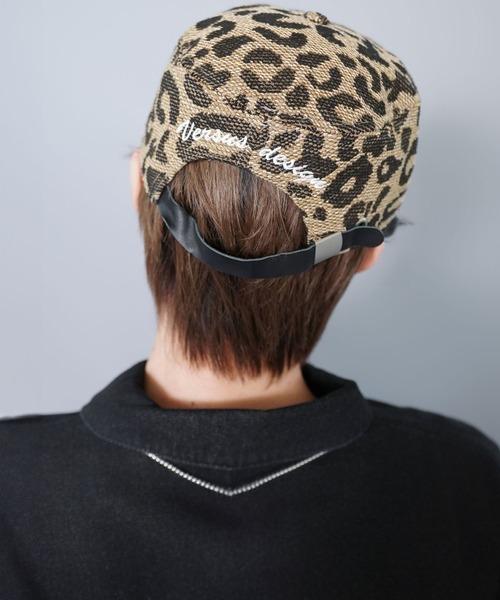 SPINNS(スピンズ)の「ピルボックスワークキャップ/ワンポイント刺繍/チェック柄・レオパード柄/ユニセックス(キャップ・メンズ・その他/レオパード・ONESIZE)」の20枚目の写真