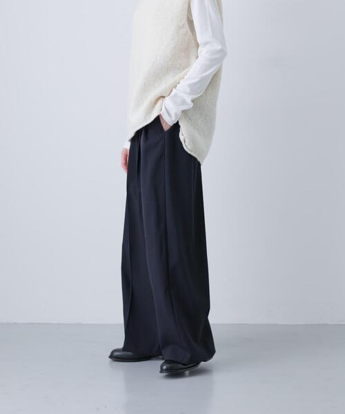 かぐれ(カグレ)の「ウォッシャブルウールイージーパンツ(その他パンツ・レディース・ネイビー/グレー/ブルー系その他・FREE)」の3枚目の写真