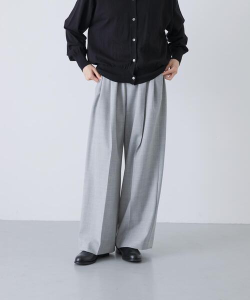 かぐれ(カグレ)の「ウォッシャブルウールイージーパンツ(その他パンツ・レディース・ネイビー/グレー/ブルー系その他・FREE)」の4枚目の写真