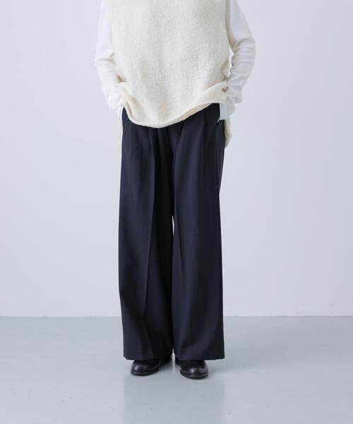 かぐれ(カグレ)の「ウォッシャブルウールイージーパンツ(その他パンツ・レディース・ネイビー/グレー/ブルー系その他・FREE)」の11枚目の写真