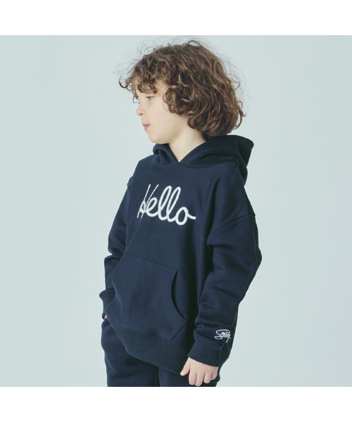 Smoothy(スムージー)の「Smoothy HELLO parka / スムージー ハローパーカー(パーカー・キッズ・ネイビー/グレー系その他/ヘザーグレー・LARGE/X-LARGE/MEDIUM)」の3枚目の写真