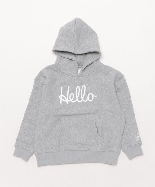Smoothy(スムージー)の「Smoothy HELLO parka / スムージー ハローパーカー(パーカー・キッズ・ネイビー/グレー系その他/ヘザーグレー・LARGE/X-LARGE/MEDIUM)」の8枚目の写真