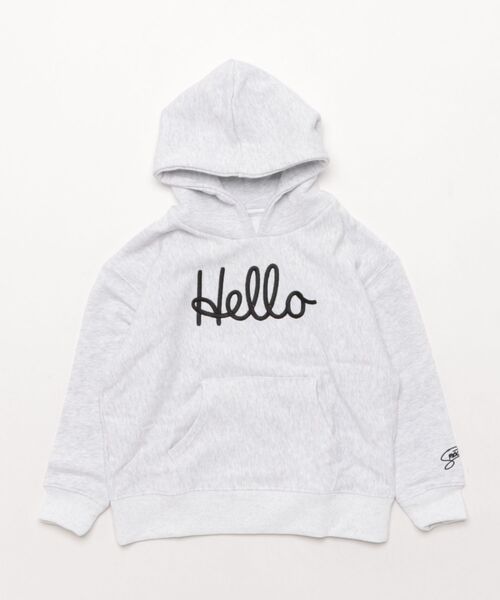 Smoothy(スムージー)の「Smoothy HELLO parka / スムージー ハローパーカー(パーカー・キッズ・ネイビー/グレー系その他/ヘザーグレー・LARGE/X-LARGE/MEDIUM)」の9枚目の写真