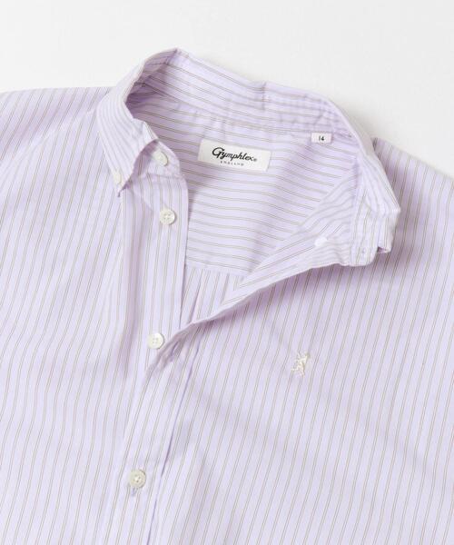 GYMPHLEX（ジムフレックス）の「GYMPHLEX　SHORT BUTTON DOWN SHIRTS LONG-SLEEVE（シャツ/ブラウス・レディース・ベージュ系その他/ピンク系その他・14）」の6枚目の写真