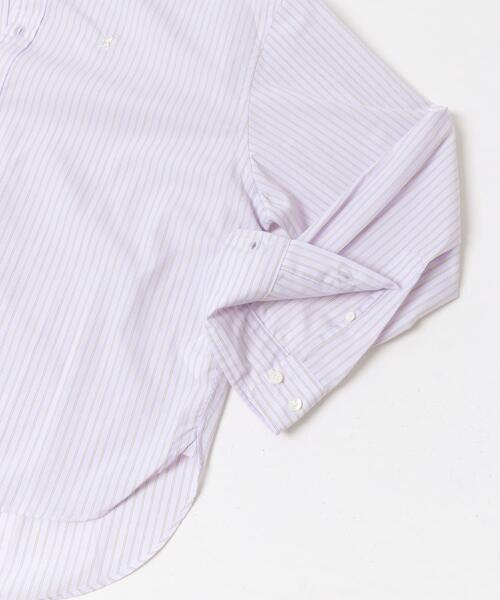 GYMPHLEX（ジムフレックス）の「GYMPHLEX　SHORT BUTTON DOWN SHIRTS LONG-SLEEVE（シャツ/ブラウス・レディース・ベージュ系その他/ピンク系その他・14）」の7枚目の写真