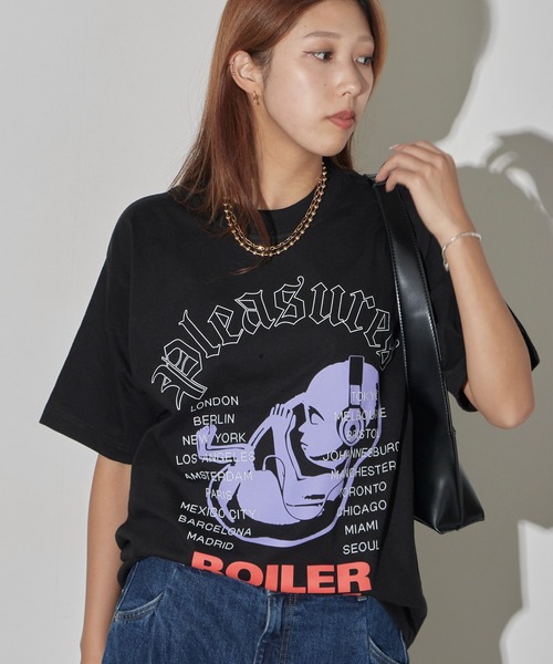 PLEASURES(プレジャー)の「PLEASURES/プレジャーズ HEADPHONE T-SHIRT Tシャツ(Tシャツ/カットソー・メンズ・ブラック・L/XL/M)」の21枚目の写真