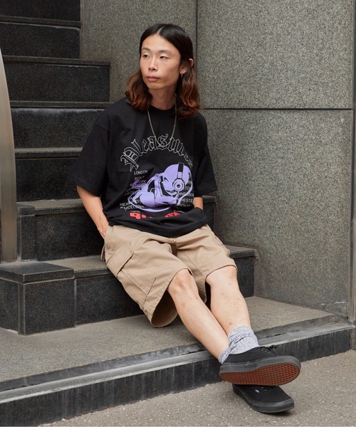 PLEASURES(プレジャー)の「PLEASURES/プレジャーズ HEADPHONE T-SHIRT Tシャツ(Tシャツ/カットソー・メンズ・ブラック・L/XL/M)」の4枚目の写真