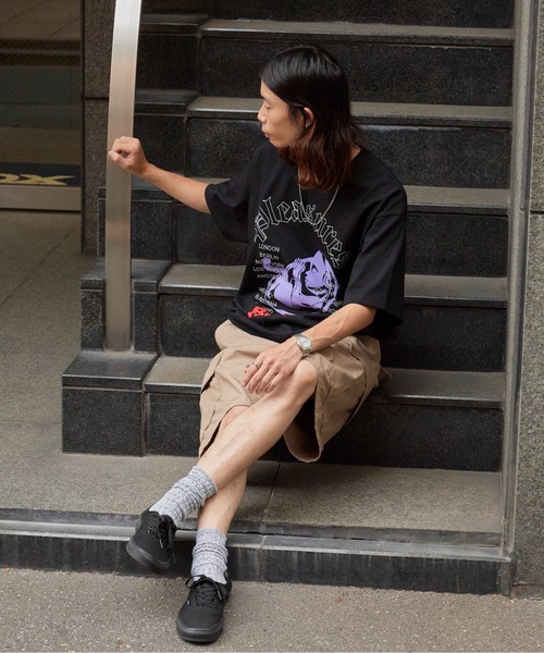 PLEASURES(プレジャー)の「PLEASURES/プレジャーズ HEADPHONE T-SHIRT Tシャツ(Tシャツ/カットソー・メンズ・ブラック・L/XL/M)」の8枚目の写真