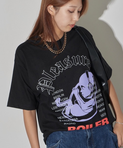 PLEASURES(プレジャー)の「PLEASURES/プレジャーズ HEADPHONE T-SHIRT Tシャツ(Tシャツ/カットソー・メンズ・ブラック・L/XL/M)」の19枚目の写真
