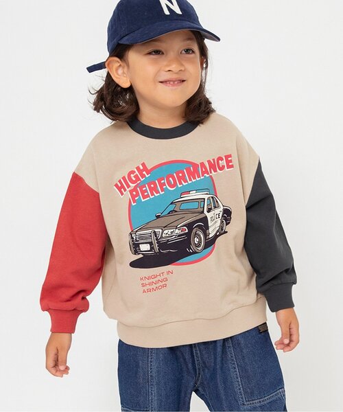 BREEZE(ブリーズ)の「【WEB限定】カラバリ グラフィックトレーナー_ジュニア対応(スウェット・キッズ・ブルー/アイボリー/サックスブルー/ピンク/ベージュ/グレー/キナリ/チャコール/イエロー/オレンジ/ラベンダー・80/90/100/110/120/130/140)」の6枚目の写真