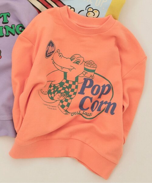 BREEZE(ブリーズ)の「【WEB限定】カラバリ グラフィックトレーナー_ジュニア対応(スウェット・キッズ・ブルー/アイボリー/サックスブルー/ピンク/ベージュ/グレー/キナリ/チャコール/イエロー/オレンジ/ラベンダー・80/90/100/110/120/130/140)」の11枚目の写真