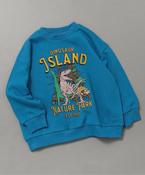 BREEZE(ブリーズ)の「【WEB限定】カラバリ グラフィックトレーナー_ジュニア対応(スウェット・キッズ・ブルー/アイボリー/サックスブルー/ピンク/ベージュ/グレー/キナリ/チャコール/イエロー/オレンジ/ラベンダー・80/90/100/110/120/130/140)」の7枚目の写真