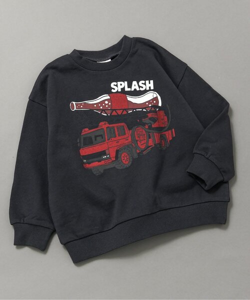 BREEZE(ブリーズ)の「【WEB限定】カラバリ グラフィックトレーナー_ジュニア対応(スウェット・キッズ・ブルー/アイボリー/サックスブルー/ピンク/ベージュ/グレー/キナリ/チャコール/イエロー/オレンジ/ラベンダー・80/90/100/110/120/130/140)」の5枚目の写真