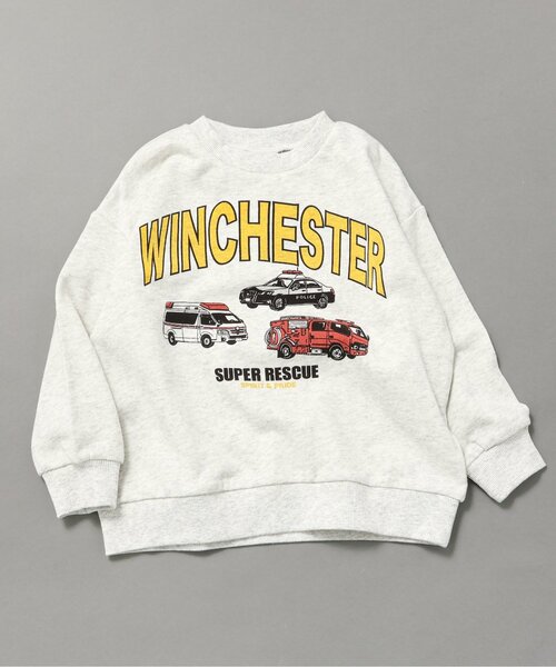 BREEZE(ブリーズ)の「【WEB限定】カラバリ グラフィックトレーナー_ジュニア対応(スウェット・キッズ・ブルー/アイボリー/サックスブルー/ピンク/ベージュ/グレー/キナリ/チャコール/イエロー/オレンジ/ラベンダー・80/90/100/110/120/130/140)」の2枚目の写真