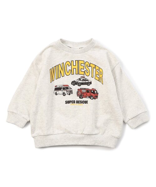 BREEZE(ブリーズ)の「【WEB限定】カラバリ グラフィックトレーナー_ジュニア対応(スウェット・キッズ・ブルー/アイボリー/サックスブルー/ピンク/ベージュ/グレー/キナリ/チャコール/イエロー/オレンジ/ラベンダー・80/90/100/110/120/130/140)」の16枚目の写真