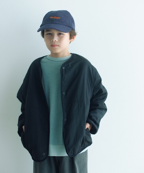 green label relaxing（グリーンレーベルリラクシング）の「フリースリバー ブルゾン  / キッズ  撥水 100cm-160cm（ブルゾン・キッズ・ライラック/ブラウン系/ブラック・110cm/130cm/100cm/120cm/160cm/150cm/140cm）」の2枚目の写真