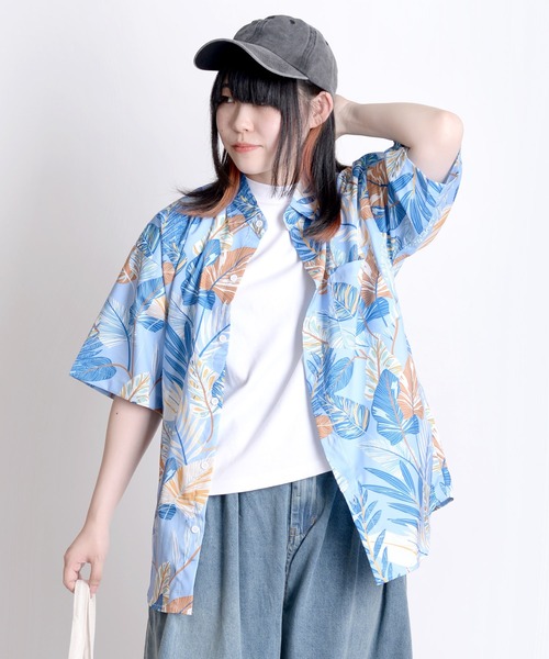 MARAI(マーライ)の「アロハシャツ 半袖シャツ 花柄(シャツ/ブラウス・レディース・B/G/C/D/H/I/E/F・FREE)」の1枚目の写真