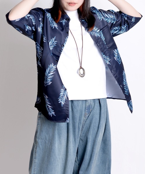 MARAI(マーライ)の「アロハシャツ 半袖シャツ 花柄(シャツ/ブラウス・レディース・B/G/C/D/H/I/E/F・FREE)」の10枚目の写真
