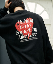 PUBLUX/パブリュクス LOVE POP STUDIO HEART LOGO GRAPHIC SWEAT(限定展開)