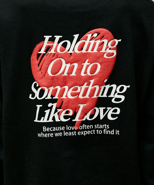 PUBLUX(パブリュクス)の「PUBLUX/パブリュクス LOVE POP STUDIO HEART LOGO GRAPHIC SWEAT(限定展開)(スウェット・メンズ・ライトグレー/ネイビー/ブラック・SMALL/MEDIUM/LARGE)」の16枚目の写真