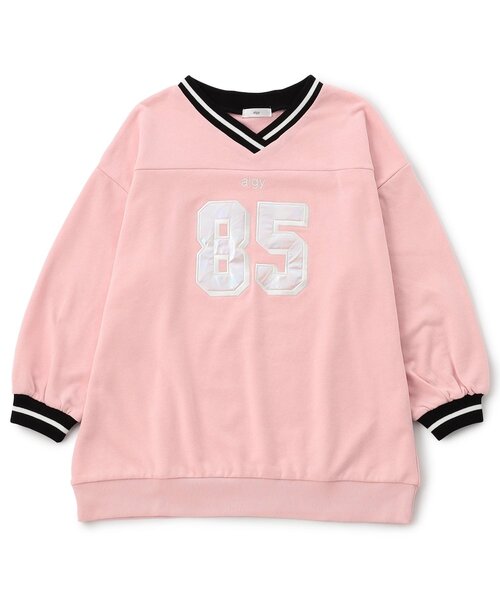 algy(アルジー)の「ナンバリングミニワンピ(ワンピース・キッズ・ピンク/ネイビー/ブラック・XX-SMALL/X-SMALL/MEDIUM/SMALL)」の2枚目の写真